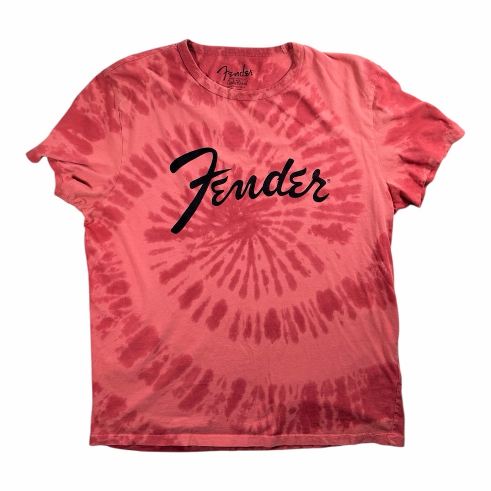 Lucky Brand Fender Red Tie-Dye T-Shirt